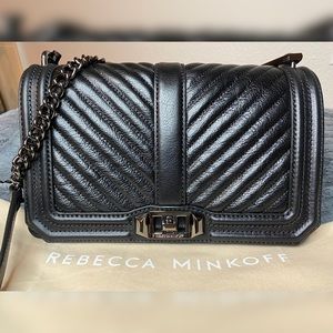 Rebecca Minkoff Chevron Quilted Love Crossbody